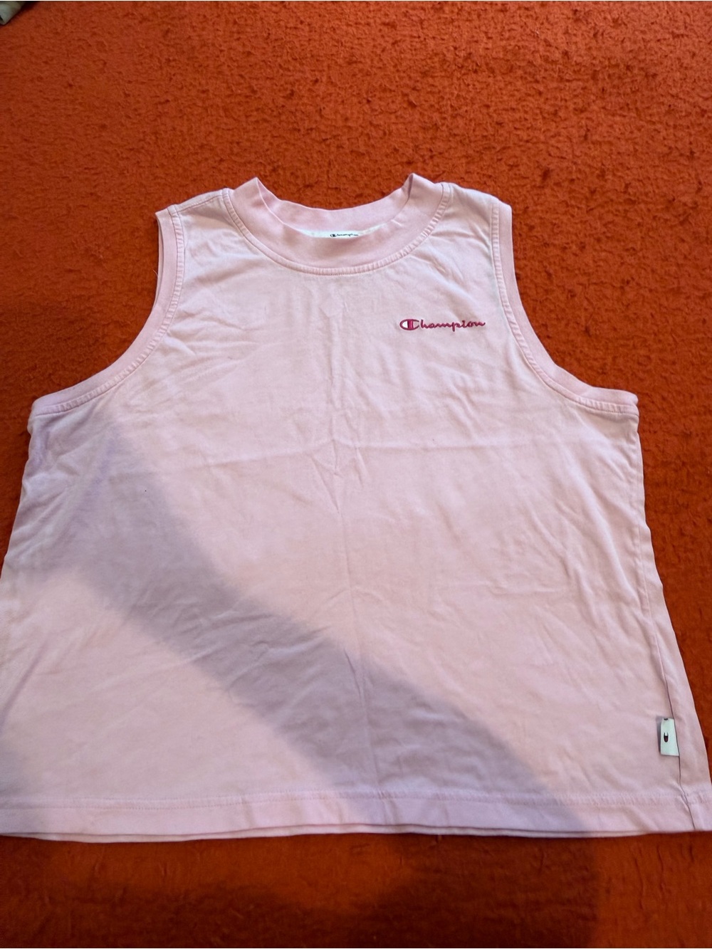 Women’s Champion Baby Pink Crewneck Tank Top
